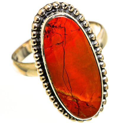 Mediterranean Red Coral Rings handcrafted by Ana Silver Co - RING113058 - Photo 2