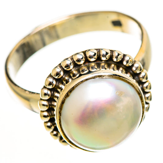 Cultured Pearl Rings handcrafted by Ana Silver Co - RING113071 - Photo 2