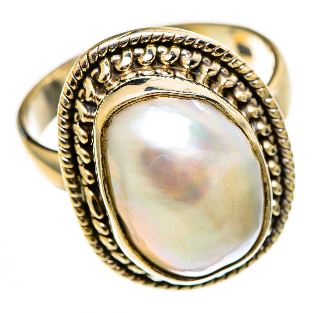 Cultured Pearl Rings handcrafted by Ana Silver Co - RING113073 - Photo 2