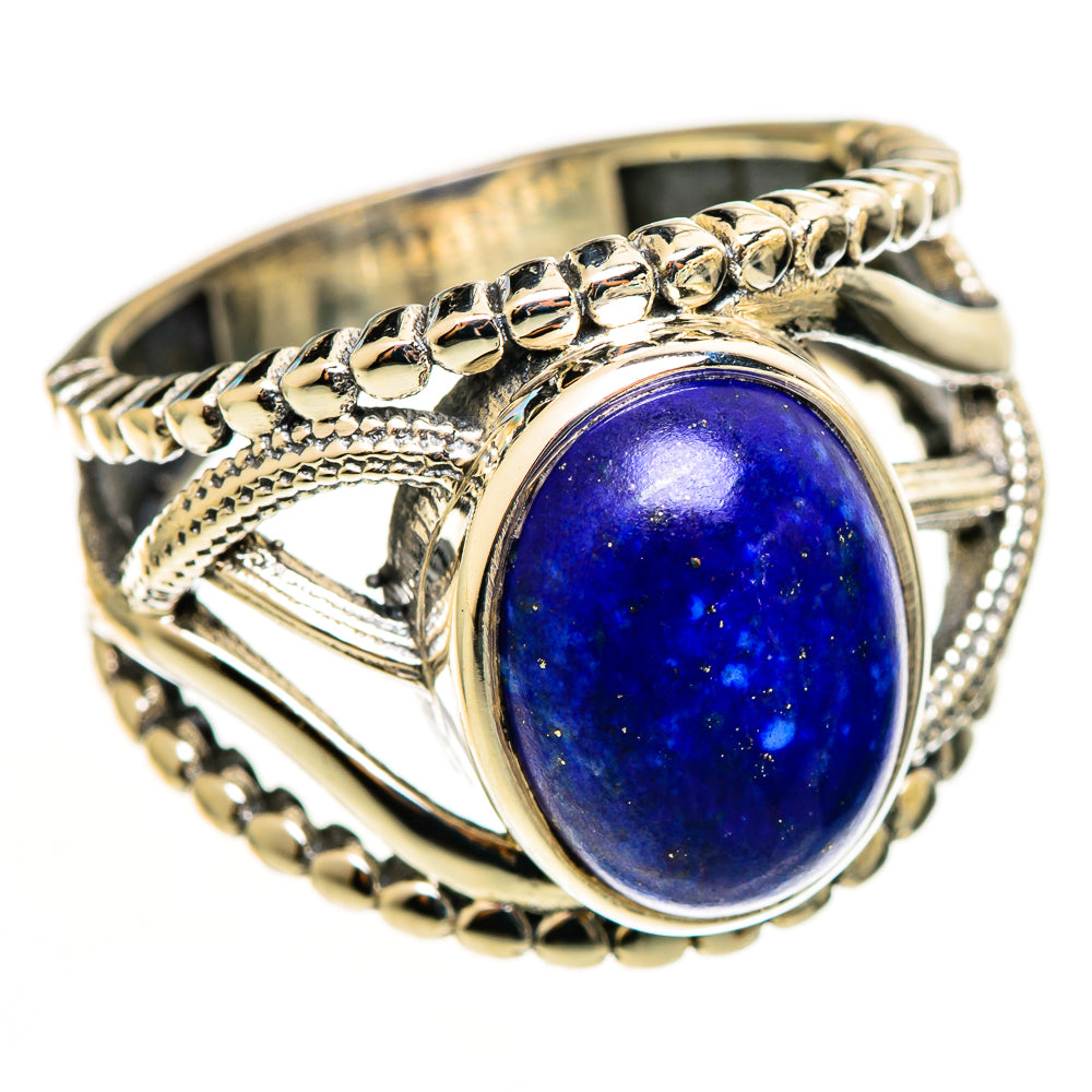 Lapis Lazuli Rings handcrafted by Ana Silver Co - RING113082 - Photo 2