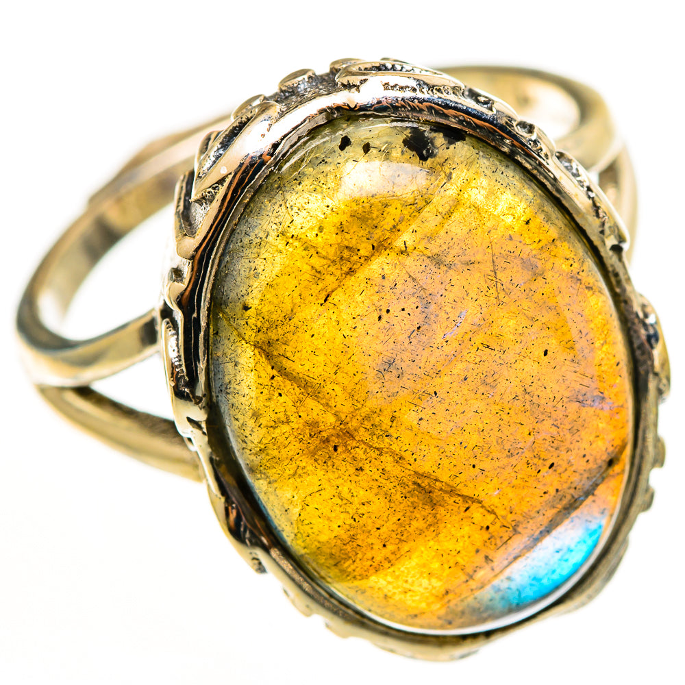 Labradorite Rings handcrafted by Ana Silver Co - RING113083 - Photo 2