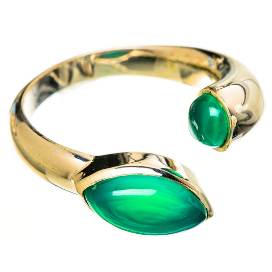 Green Onyx Rings handcrafted by Ana Silver Co - RING113087 - Photo 2