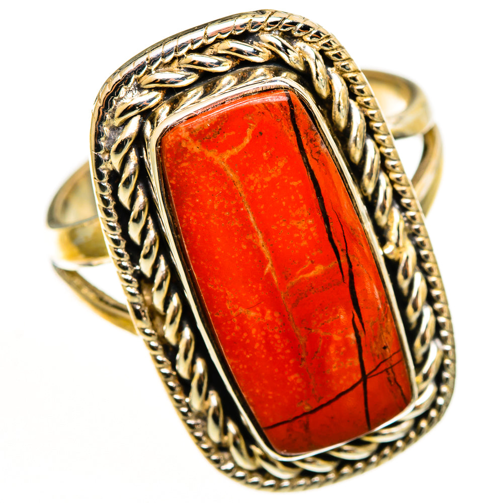Red Jasper Rings handcrafted by Ana Silver Co - RING113120 - Photo 2