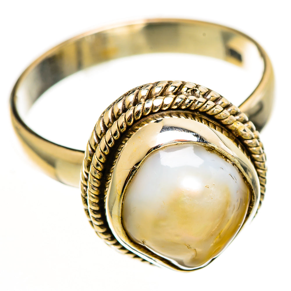 Mother Of Pearl Rings handcrafted by Ana Silver Co - RING113131 - Photo 2