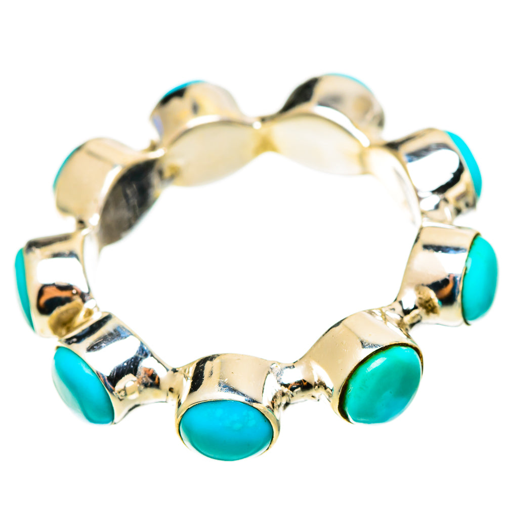 Sleeping Beauty Turquoise Rings handcrafted by Ana Silver Co - RING113143 - Photo 2