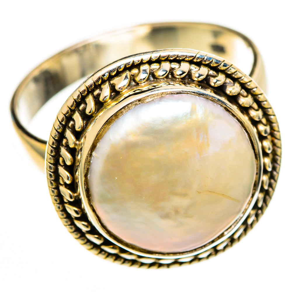 Mother Of Pearl Rings handcrafted by Ana Silver Co - RING113159 - Photo 2