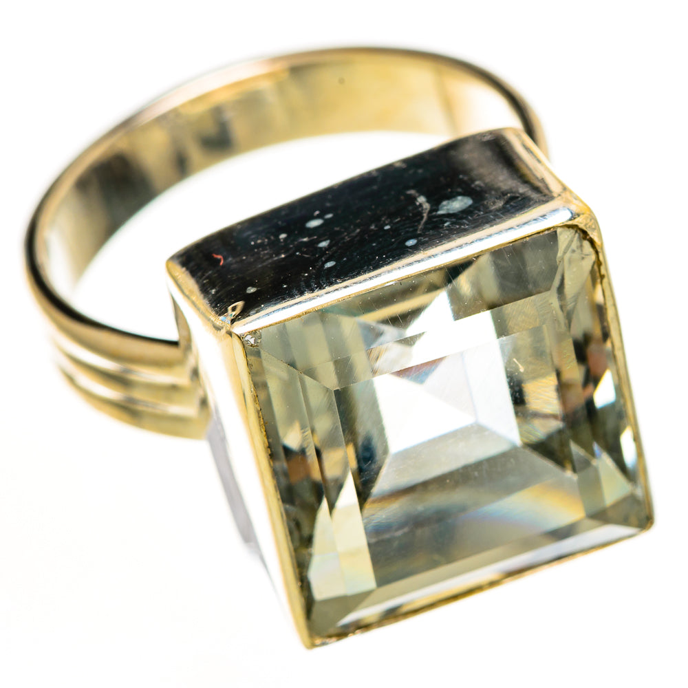Green Amethyst Rings handcrafted by Ana Silver Co - RING113170 - Photo 2