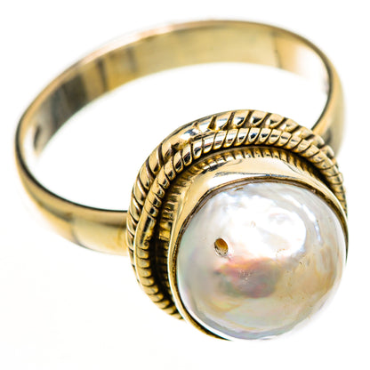 Mother Of Pearl Rings handcrafted by Ana Silver Co - RING113182 - Photo 2