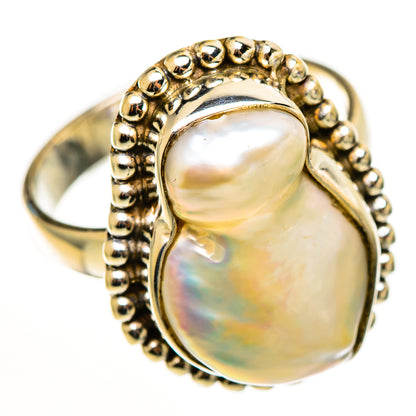 Mother Of Pearl Rings handcrafted by Ana Silver Co - RING113183 - Photo 2