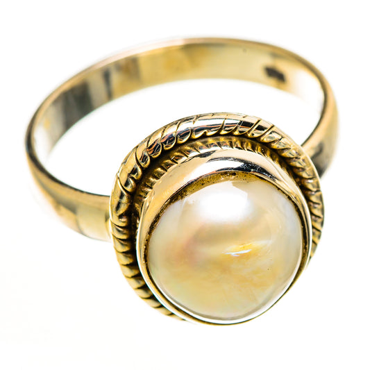 Cultured Pearl Rings handcrafted by Ana Silver Co - RING113185 - Photo 2