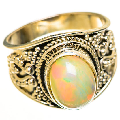 Ethiopian Opal Rings handcrafted by Ana Silver Co - RING113190 - Photo 2