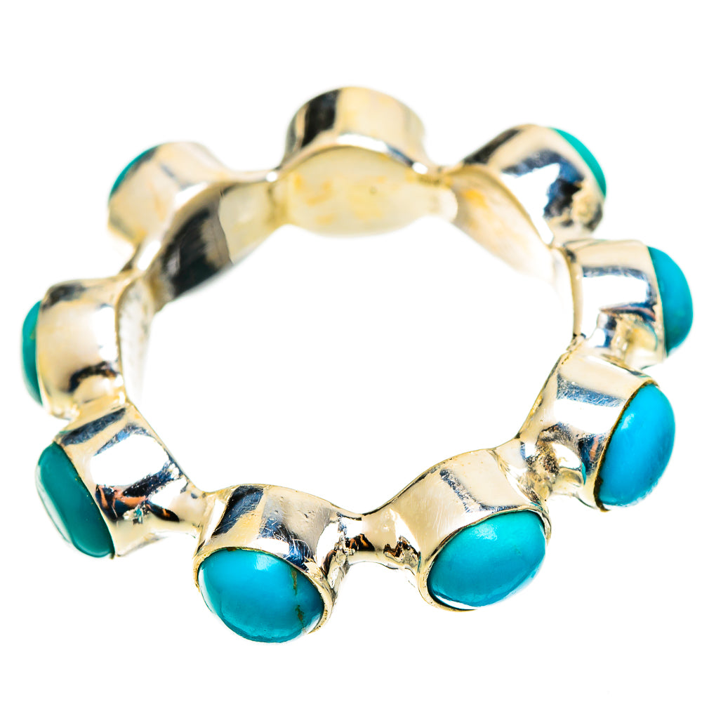 Sleeping Beauty Turquoise Rings handcrafted by Ana Silver Co - RING113191 - Photo 2