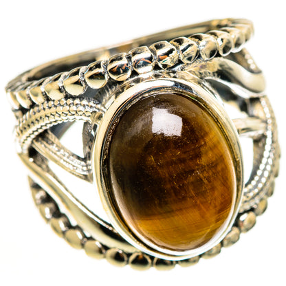 Tiger Eye Rings handcrafted by Ana Silver Co - RING113197 - Photo 2