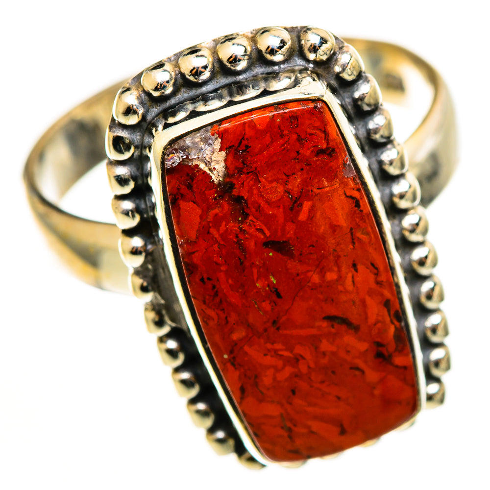 Red Jasper Rings handcrafted by Ana Silver Co - RING113198 - Photo 2