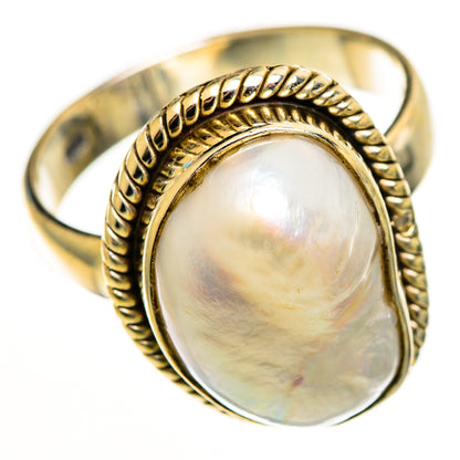 Mother Of Pearl Rings handcrafted by Ana Silver Co - RING113205 - Photo 2