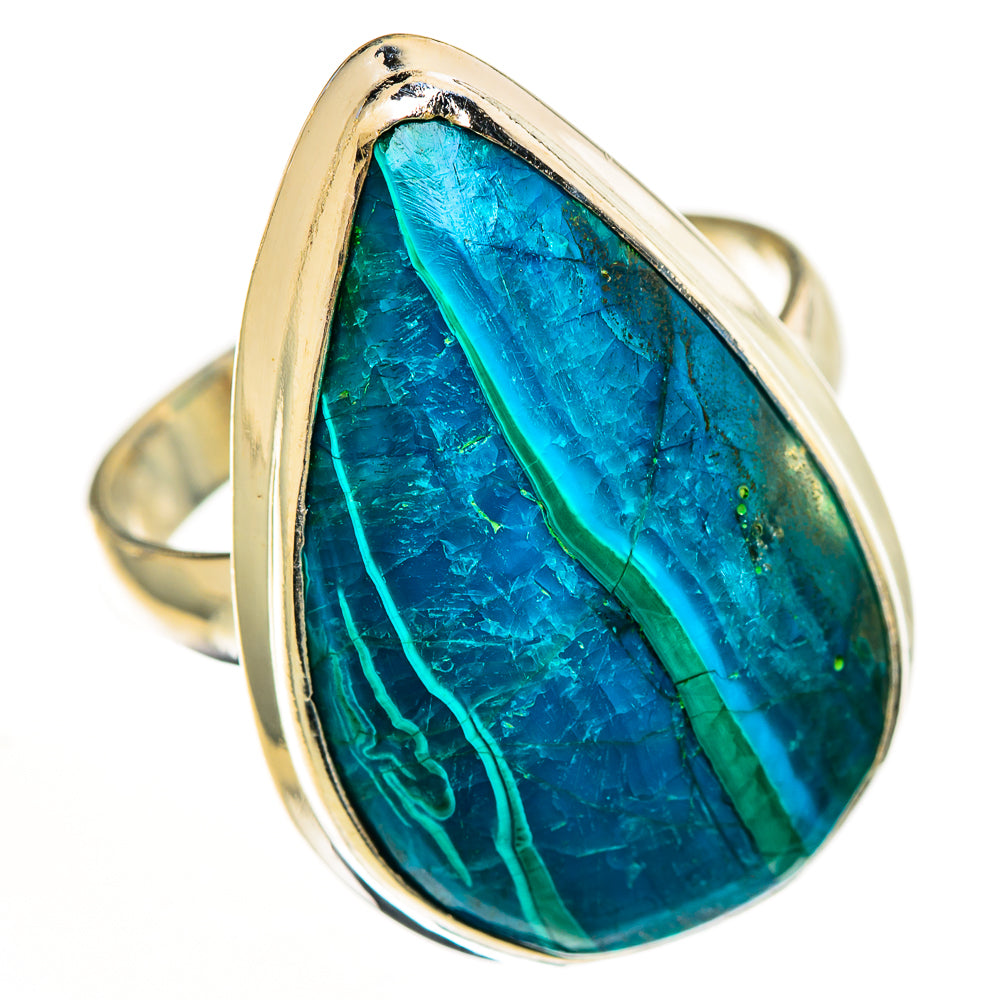 Chrysocolla Rings handcrafted by Ana Silver Co - RING113214 - Photo 2
