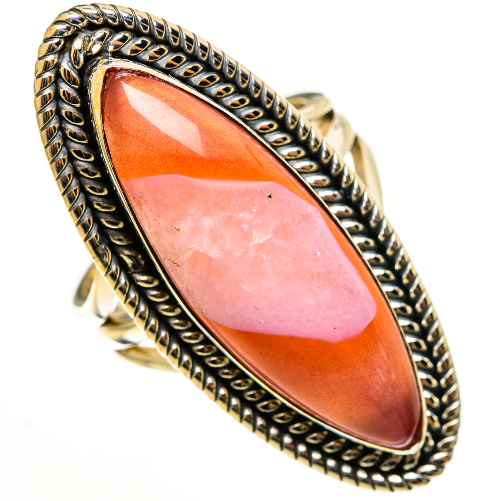 Red Botswana Agate Rings handcrafted by Ana Silver Co - RING113227 - Photo 2