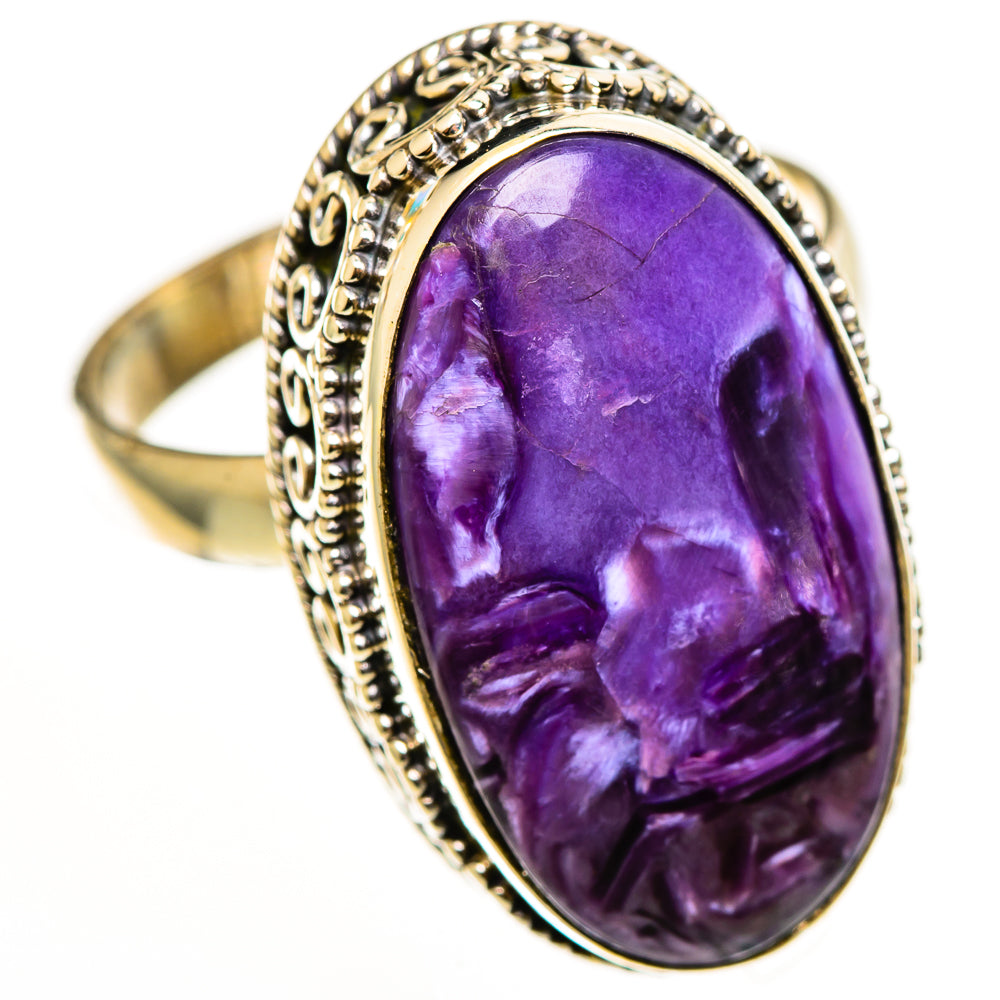 Charoite Rings handcrafted by Ana Silver Co - RING113233 - Photo 2