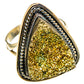 Spectro Pyrite Druzy Rings handcrafted by Ana Silver Co - RING113236 - Photo 2