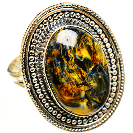 Golden Pietersite Rings handcrafted by Ana Silver Co - RING113237 - Photo 2