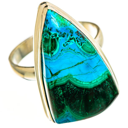 Malachite In Chrysocolla Rings handcrafted by Ana Silver Co - RING113244 - Photo 2