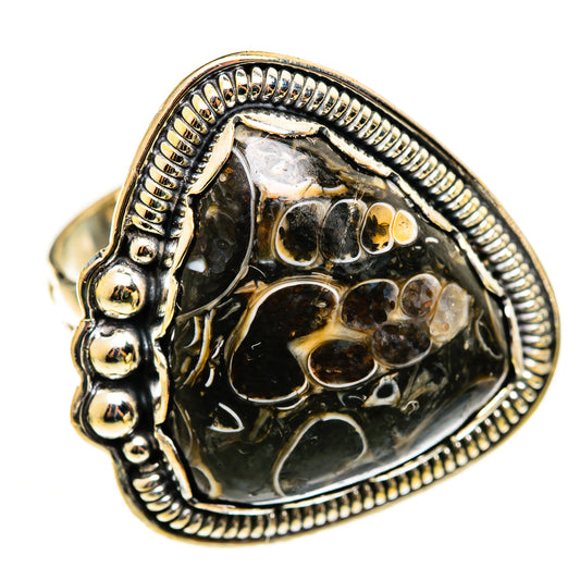 Turritella Agate Rings handcrafted by Ana Silver Co - RING113254 - Photo 2