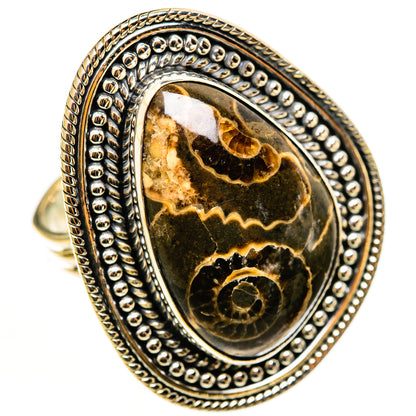 Turritella Agate Rings handcrafted by Ana Silver Co - RING113259 - Photo 2