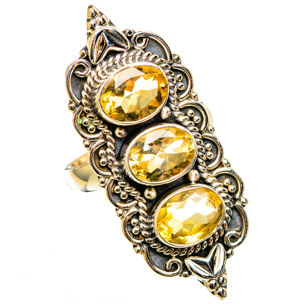 Citrine Rings handcrafted by Ana Silver Co - RING113261 - Photo 2