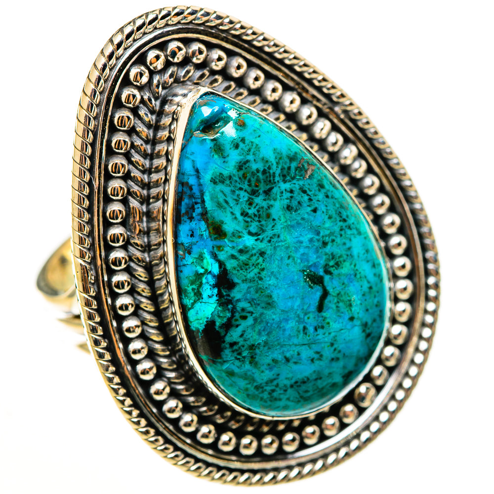 Chrysocolla Rings handcrafted by Ana Silver Co - RING113278 - Photo 2