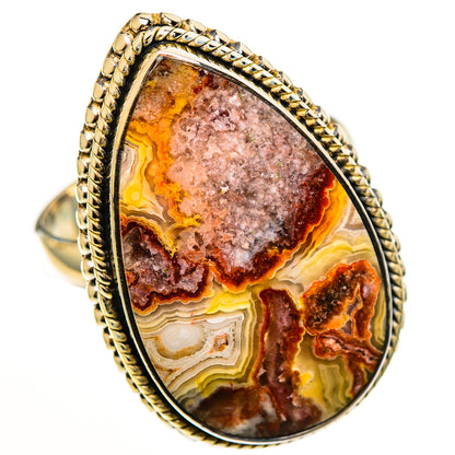 Crazy Lace Agate Rings handcrafted by Ana Silver Co - RING113288 - Photo 2