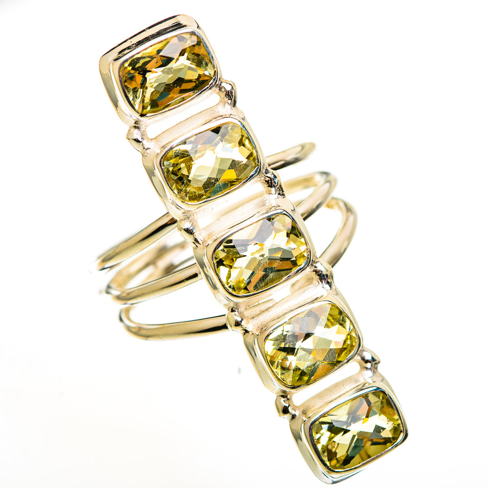 Green Amethyst Rings handcrafted by Ana Silver Co - RING113304 - Photo 2