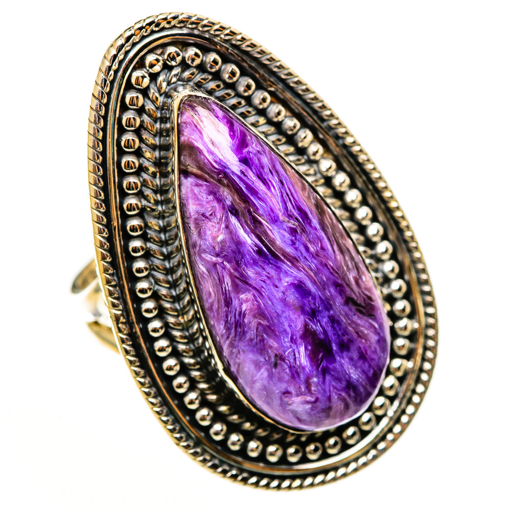 Charoite Rings handcrafted by Ana Silver Co - RING113319 - Photo 2