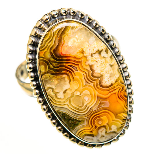 Laguna Lace Agate Rings handcrafted by Ana Silver Co - RING113333 - Photo 2