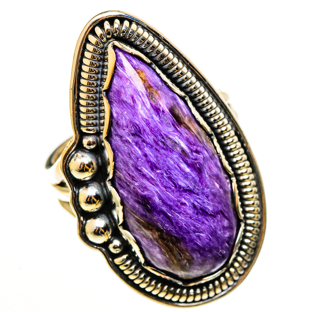 Charoite Rings handcrafted by Ana Silver Co - RING113337 - Photo 2