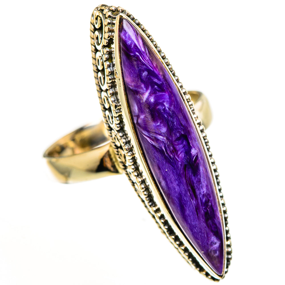 Charoite Rings handcrafted by Ana Silver Co - RING113338 - Photo 2