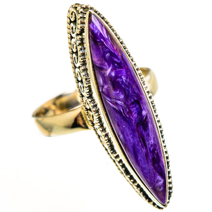 Charoite Rings handcrafted by Ana Silver Co - RING113338 - Photo 2