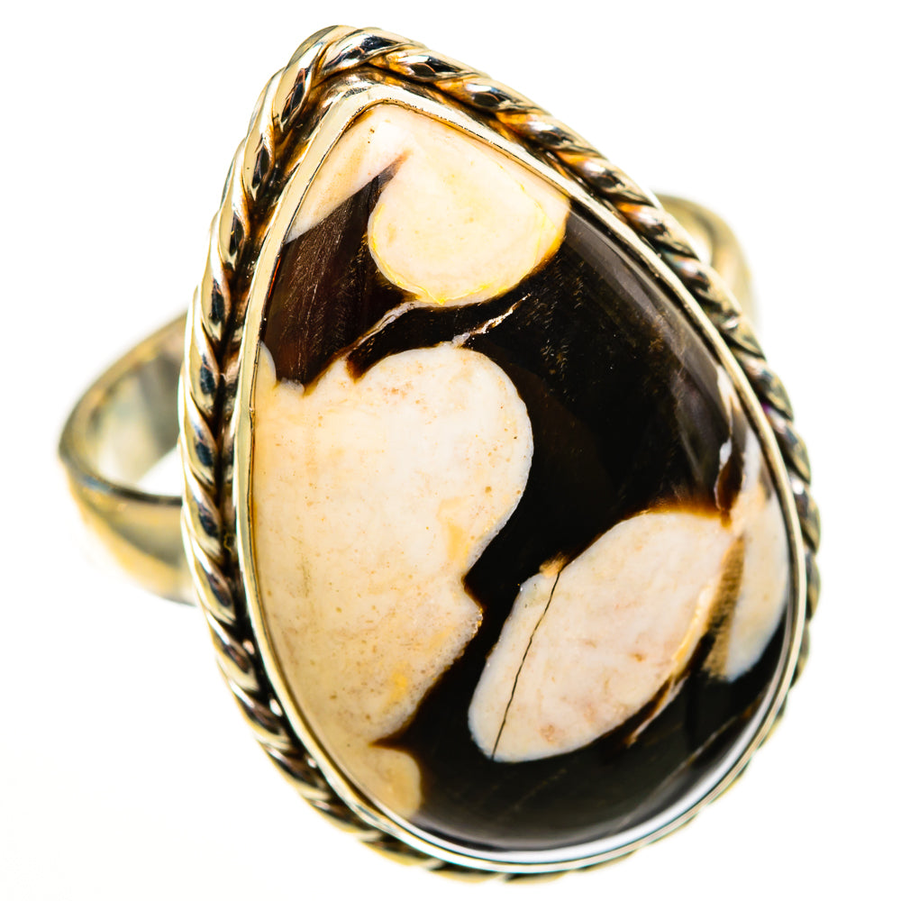 Peanut Wood Jasper Rings handcrafted by Ana Silver Co - RING113351 - Photo 2