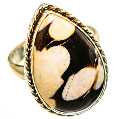Peanut Wood Jasper Rings handcrafted by Ana Silver Co - RING113351 - Photo 2