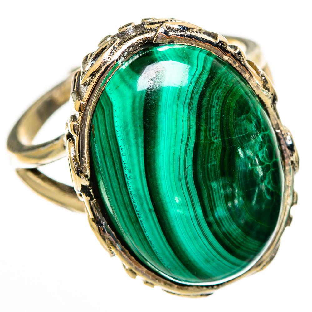 Malachite Rings handcrafted by Ana Silver Co - RING113355 - Photo 2