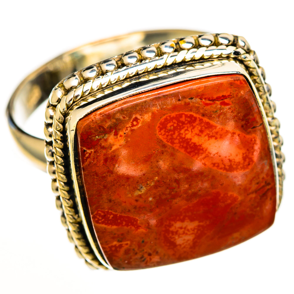 Sponge Coral Rings handcrafted by Ana Silver Co - RING113359 - Photo 2