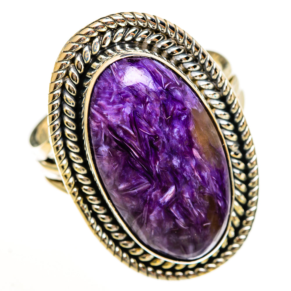 Charoite Rings handcrafted by Ana Silver Co - RING113364 - Photo 2
