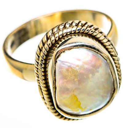 Mother Of Pearl Rings handcrafted by Ana Silver Co - RING113368 - Photo 2