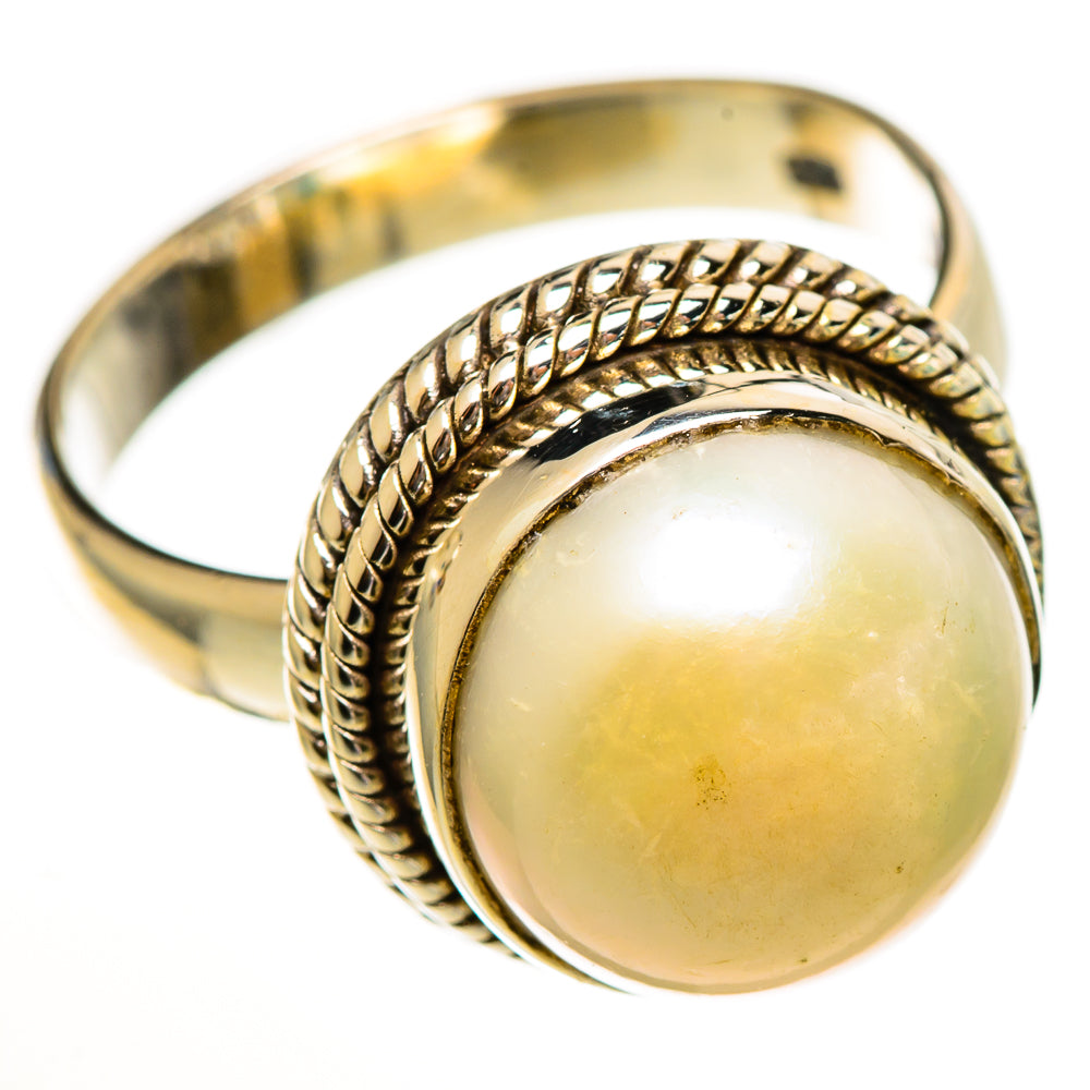 Cultured Pearl Rings handcrafted by Ana Silver Co - RING113370 - Photo 2