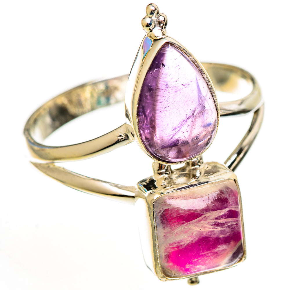 Pink Moonstone Rings handcrafted by Ana Silver Co - RING113371 - Photo 2