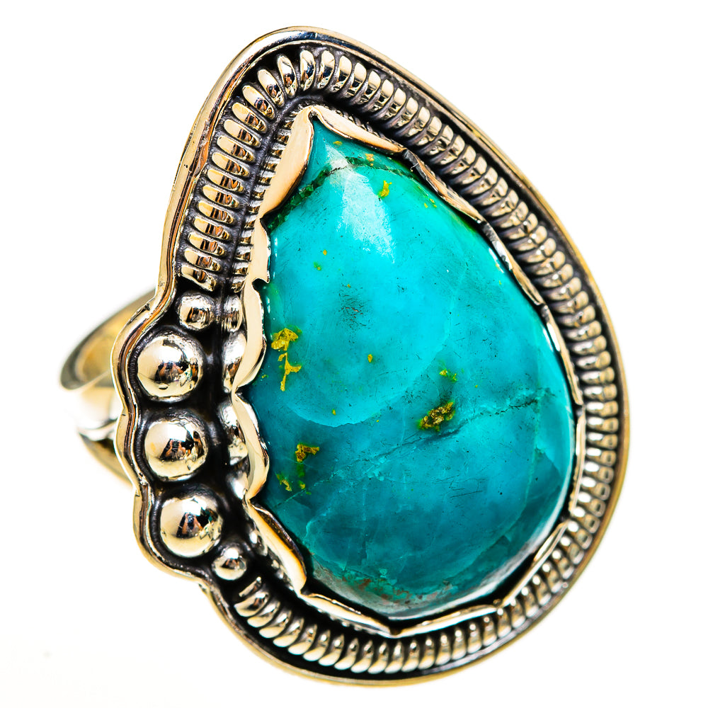 Chrysocolla Rings handcrafted by Ana Silver Co - RING113377 - Photo 2