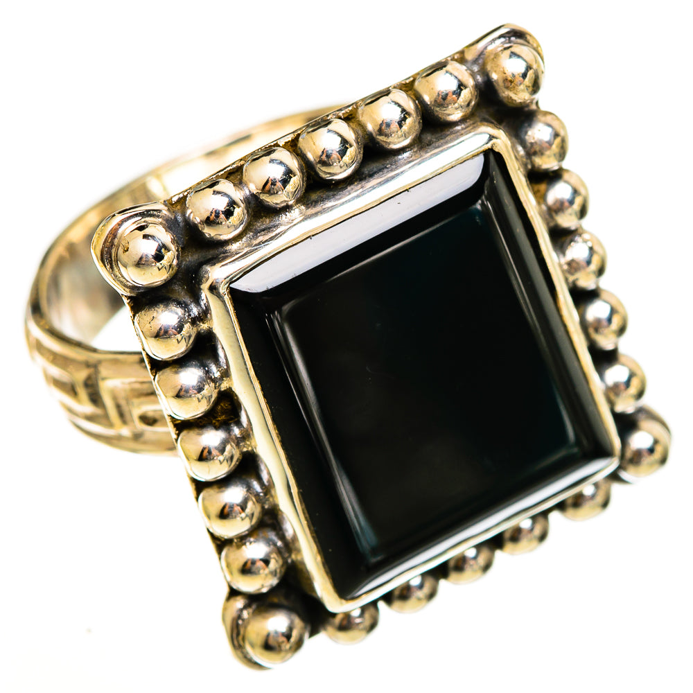 Black Onyx Rings handcrafted by Ana Silver Co - RING113389 - Photo 2