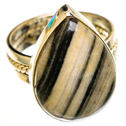 Pinolith Jasper Rings handcrafted by Ana Silver Co - RING113390 - Photo 2