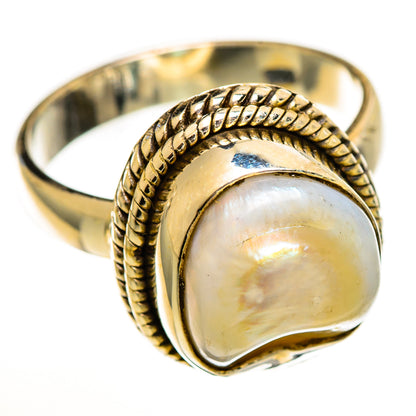 Mother Of Pearl Rings handcrafted by Ana Silver Co - RING113392 - Photo 2