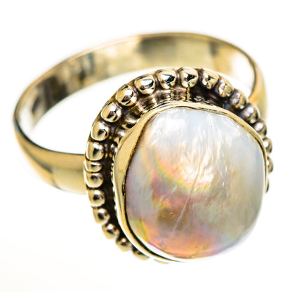Mother Of Pearl Rings handcrafted by Ana Silver Co - RING113393 - Photo 2