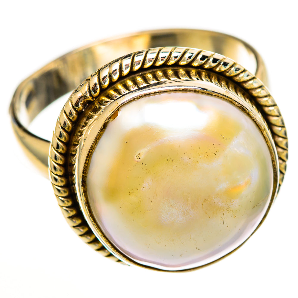 Mother Of Pearl Rings handcrafted by Ana Silver Co - RING113416 - Photo 2